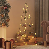 VidaXL Weihnachtsdekoration Weihnachtsbaum 100 cm Metall Schwarz