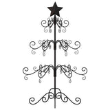 VidaXL Weihnachtsdekoration Weihnachtsbaum 90 cm Metall Schwarz