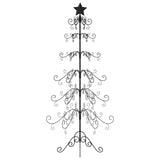 Vidaxl Weihnachtsdekoration Weihnachtsbaum 215 cm Metall Schwarz