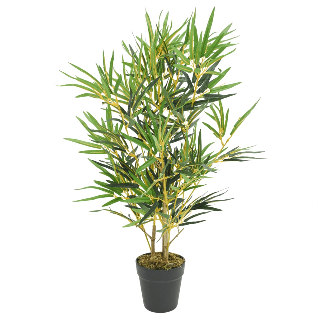 Vidaxl Bamboo per piante artificiali 368 foglie 80 cm verde