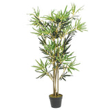 Vidaxl kunstig plante bambus 552 blader 120 cm grønn