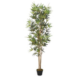 Vidaxl Bamboo per piante artificiali 828 foglie di 150 cm verdi