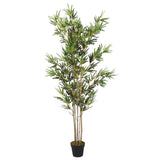 Vidaxl kunstplant bamboe 1380 bladeren 200 cm groen