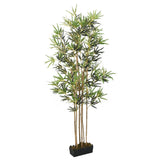 Vidaxl kunstig plante bambus 1104 blader 180 cm grønn