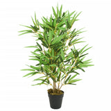 Vidaxl planta artificial bambú 368 hojas 80 cm verde