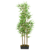 Vidaxl kunstig plante bambus 828 blader 150 cm grønn