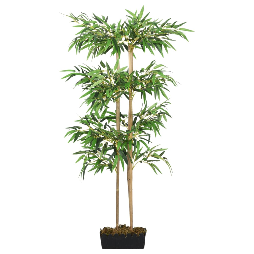 Vidaxl kunstig plante bambus 380 blader 80 cm grønn