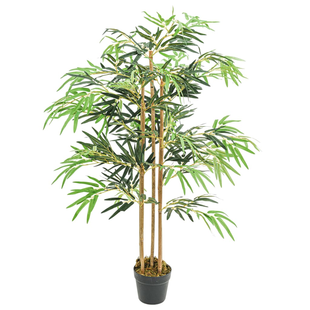 Vidaxl kunstig plante bambus 730 blader 120 cm grønn