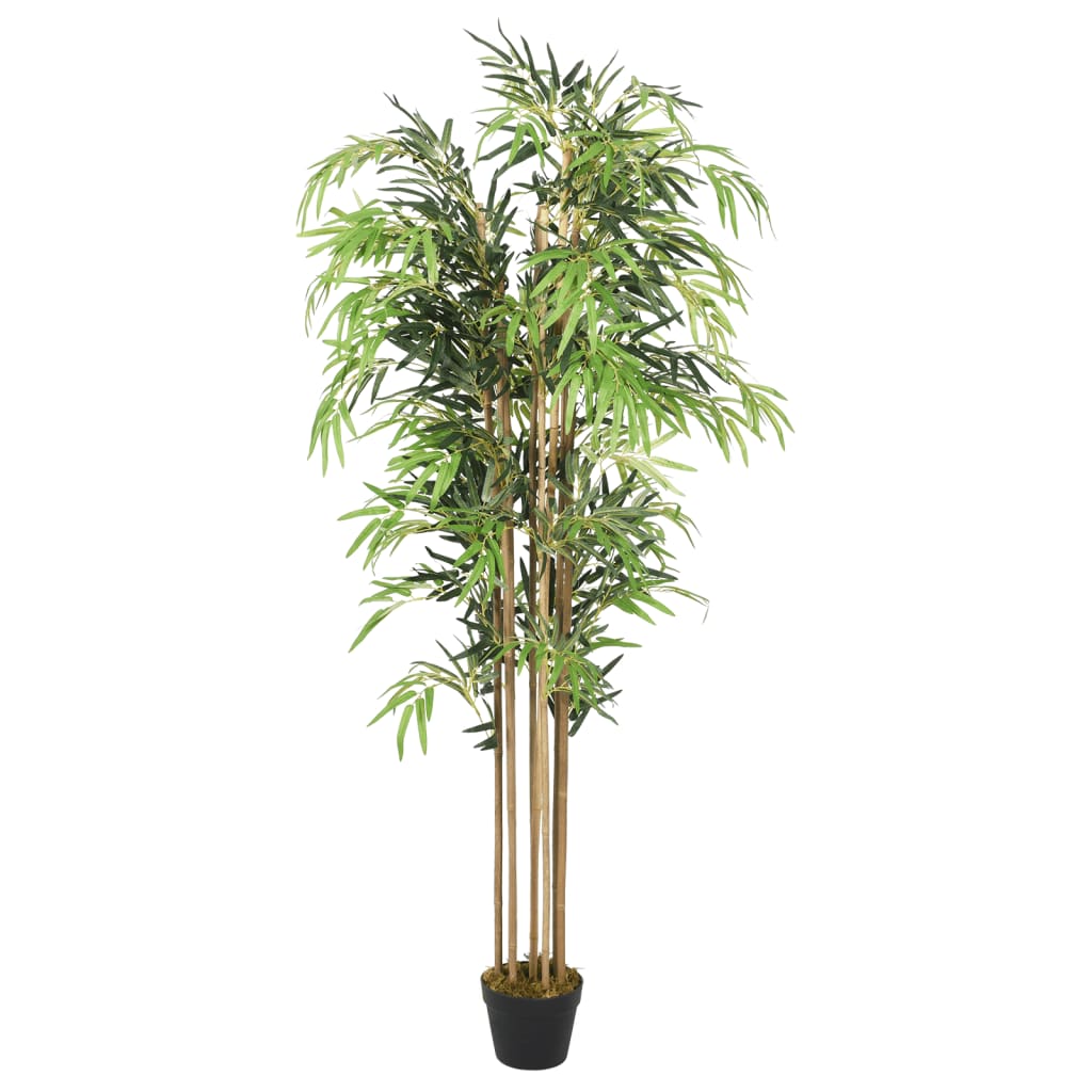 Vidaxl kunstig plante bambus 1095 blader 150 cm grønn