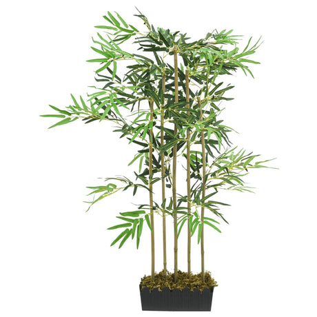 VidaXL Kunstpflanze Bambus 730 Blätter 120 cm grün