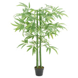 Vidaxl Artificial Plant Bamboo 384 lämnar 120 cm grön