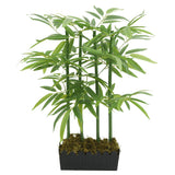 Vidaxl planta artificial bambú 240 hojas 80 cm verde