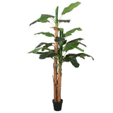 VidaXL Kunstpflanze Bananenbaum 18 Blätter 150 cm Grün