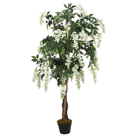 VidaXL Kunstbaum Glyzinie 560 Blätter 80 cm Grün und Weiß