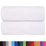 VidaXL Gästehandtücher 2 Stk. 30x50 cm 360 g m² 100 % Baumwolle weiß