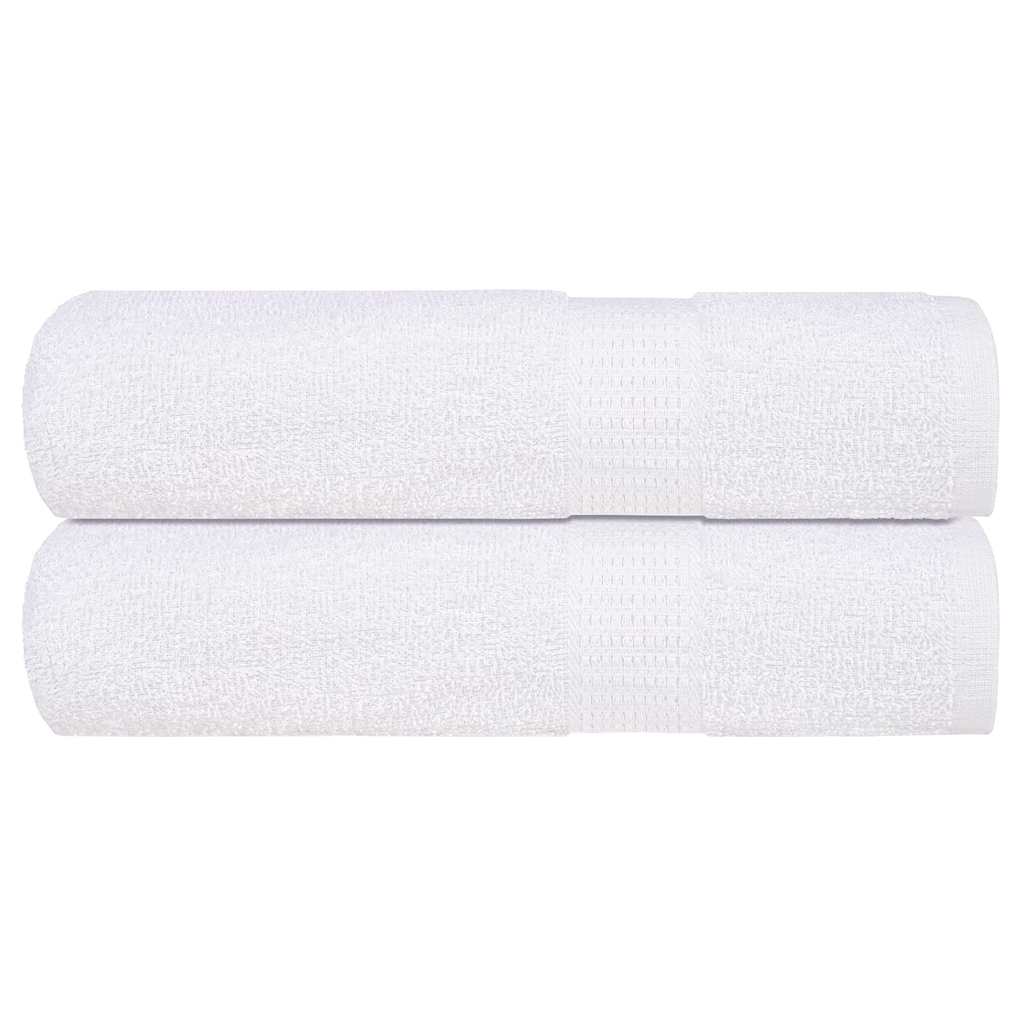 Vidaxx Duschtücher 2 Stück 70x140 cm 360 g m² 100 % Baumwolle weiß
