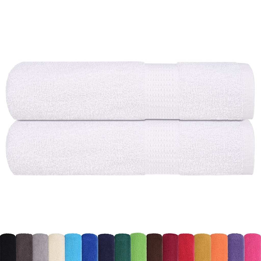 Vidaxx Duschtücher 2 Stück 70x140 cm 360 g m² 100 % Baumwolle weiß