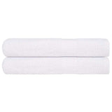 Serviettes de sauna vidaxl 2 ST 80x200 cm 360 g m² 100% coton blanc