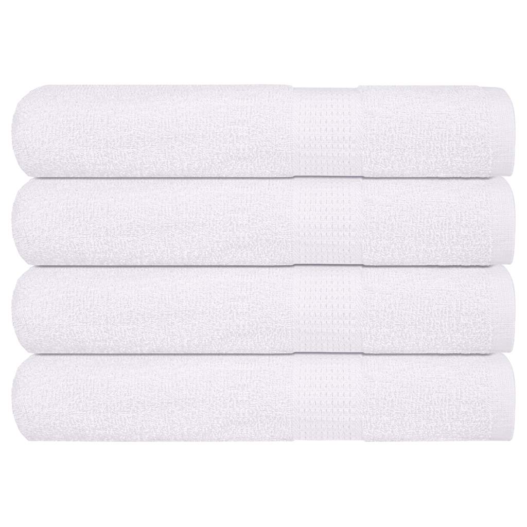 Vidaxx Saunatücher 4 Stück 80x200 cm 360 g m² 100 % Baumwolle weiß