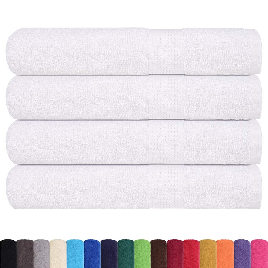 Vidaxl sauna towels 4 st 80x200 cm 360 g m² 100% cotton white