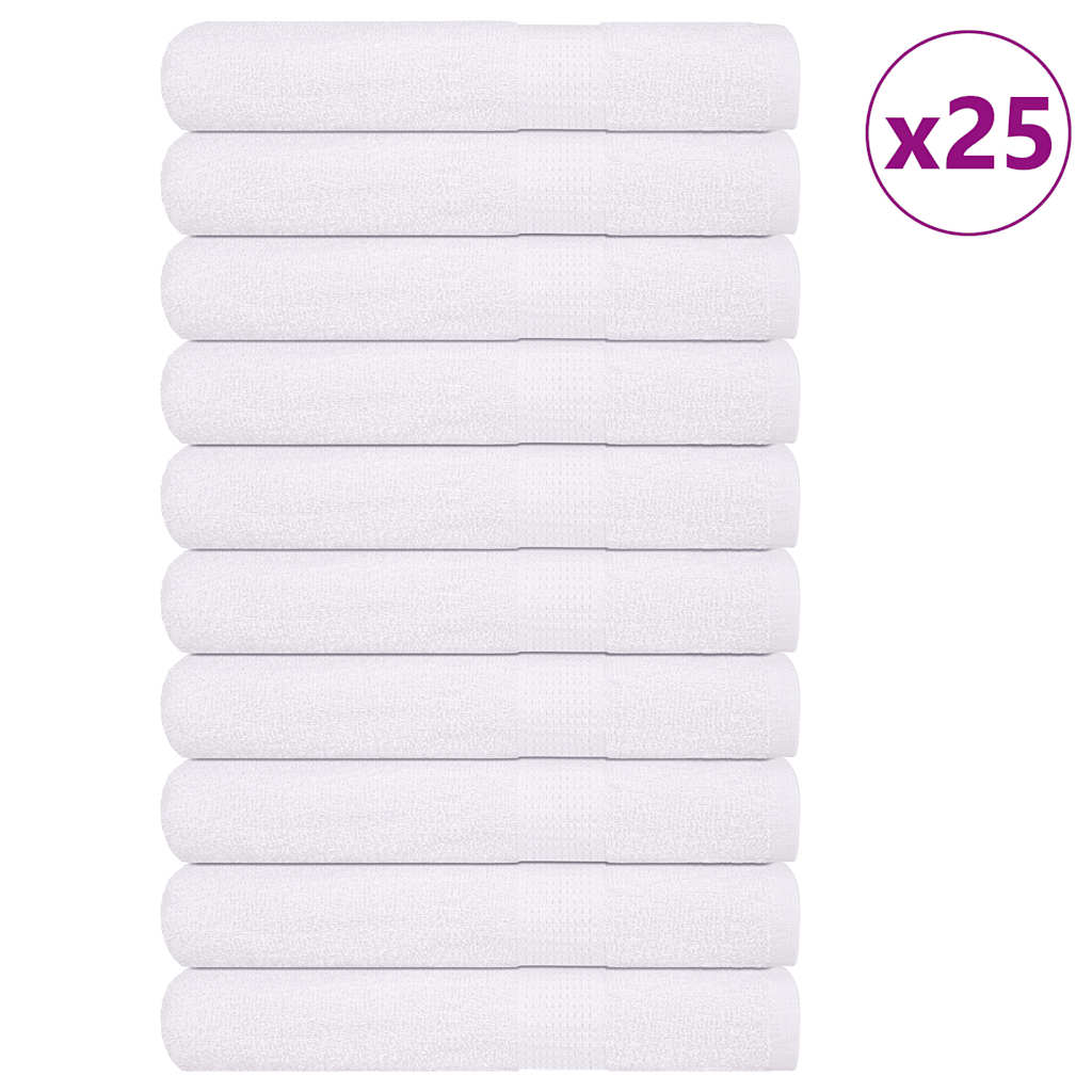 Vidaxx Handtücher 25 Stück 100x200 cm 360 g m² 100 % Baumwolle weiß
