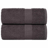 Vidaxx Waschlappen 2 Stück 15x21 cm 360 g m² 100 % Baumwolle Anthrazit