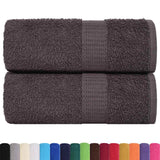 Vidaxx Waschlappen 2 Stück 15x21 cm 360 g m² 100 % Baumwolle Anthrazit
