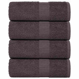Vidaxx Waschlappen 4 Stück 15x21 cm 360 g m² 100 % Baumwolle Anthrazit