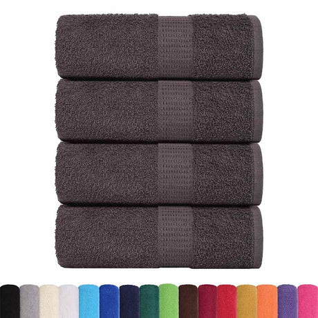 Vidaxx Waschlappen 4 Stück 15x21 cm 360 g m² 100 % Baumwolle Anthrazit