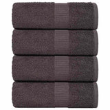 VidaXL Gästehandtücher 4 Stk. 30x50cm 360g m² 100% Baumwolle Anthrazit