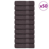 VidaXL Towels 50st 50x100 cm 360 g m² 100% cotton anthracite colored