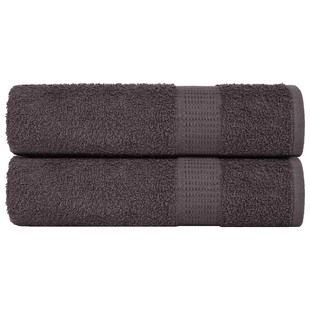 Vidaxx Duschtücher 2 Stück 70x140 cm 360 g m² 100 % Baumwolle Anthrazit