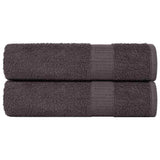 Vidaxx Duschtücher 2 Stück 70x140 cm 360 g m² 100 % Baumwolle Anthrazit