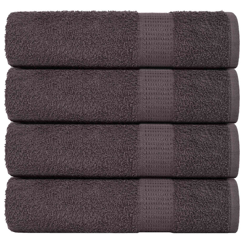 Vidaxx Duschtücher 4 Stück 70x140 cm 360 g m² 100 % Baumwolle Anthrazit