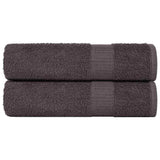 Vidaxl Bath towels 2 ST 100x150 cm 360 g m² 100% cotton anthracite