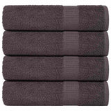 Vidaxx Badetücher 4 Stück 100x150 cm 360 g m² 100 % Baumwolle Anthrazit