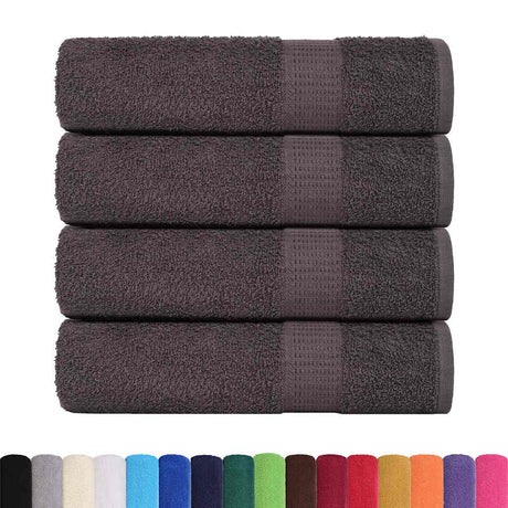 Vidaxx Badetücher 4 Stück 100x150 cm 360 g m² 100 % Baumwolle Anthrazit