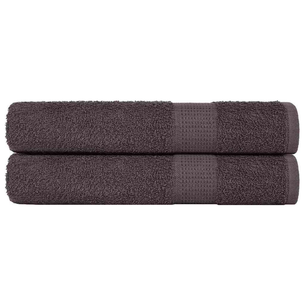 Vidaxl sauna towels 2 st 80x200 cm 360 g m² 100% cotton anthracite