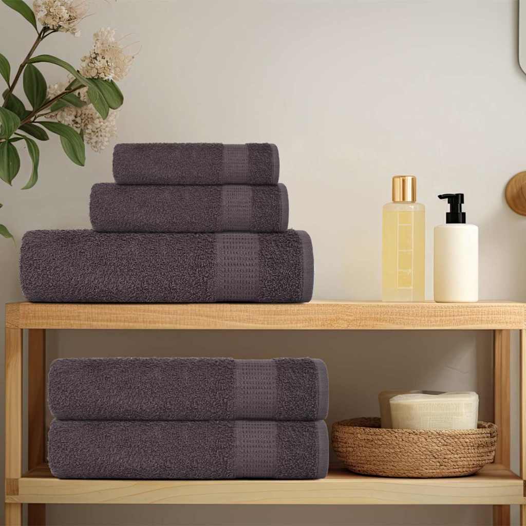 Vidaxl sauna towels 2 st 80x200 cm 360 g m² 100% cotton anthracite