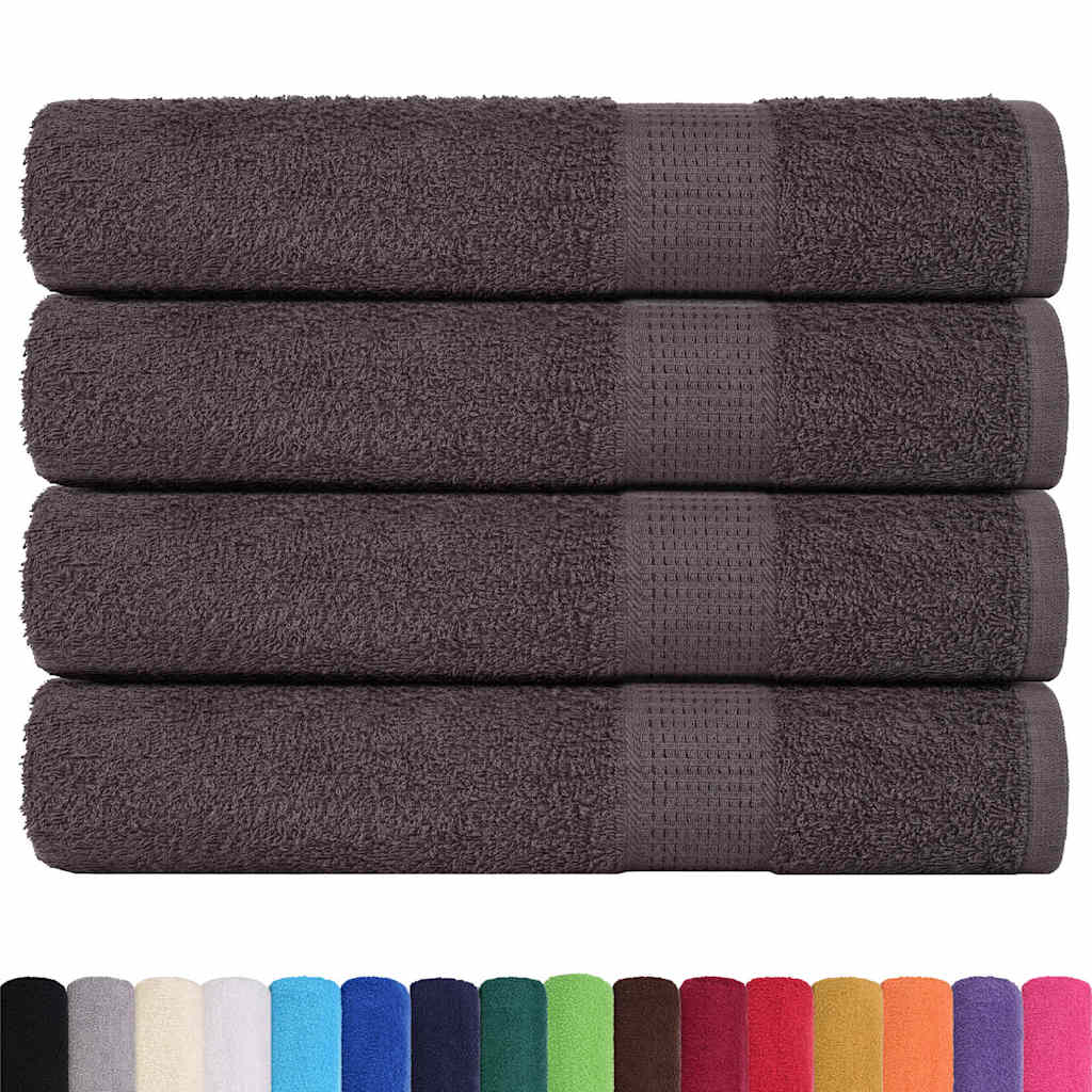 Vidaxl sauna towels 4 st 80x200 cm 360 g m² 100% cotton anthracite