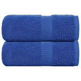 VidaXL Gästehandtücher 2 Stk. 30x50 cm 360 g m² 100 % Baumwolle Blau