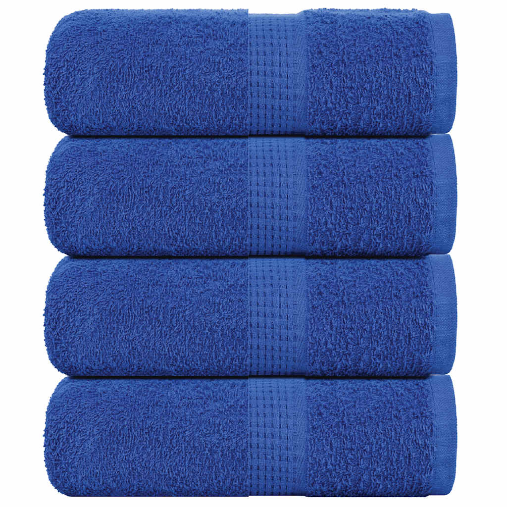 VidaXL Gästehandtücher 4 Stk. 30x50 cm 360 g m² 100 % Baumwolle Blau