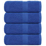 VidaXL Gästehandtücher 4 Stk. 30x50 cm 360 g m² 100 % Baumwolle Blau