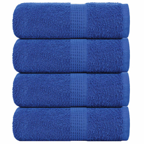 VidaXL Gästehandtücher 4 Stk. 30x50 cm 360 g m² 100 % Baumwolle Blau