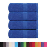 VidaXL Gästehandtücher 4 Stk. 30x50 cm 360 g m² 100 % Baumwolle Blau