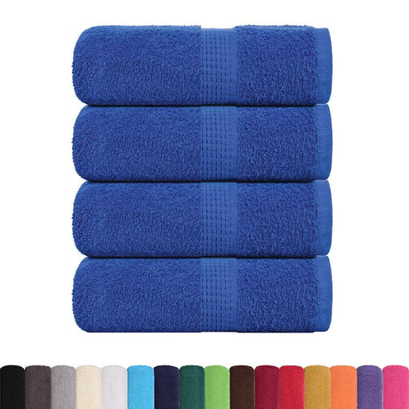 VidaXL Gästehandtücher 4 Stk. 30x50 cm 360 g m² 100 % Baumwolle Blau