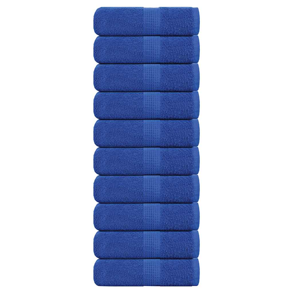 Vidaxl gastendoekjes 10 st 30x50 cm 360 g m² 100% katoen blauw