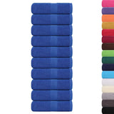 VidaXL Gästehandtücher 10 Stück 30x50 cm 360 g m² 100 % Baumwolle Blau