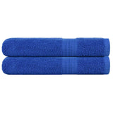 Vidaxl sauna towels 2 st 80x200 cm 360 g m² 100% cotton blue