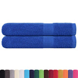 Vidaxx Saunatücher 2 Stk. 80x200 cm 360 g m² 100 % Baumwolle Blau